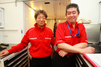 Nismo engineers Hiroyuki Nakajima and Hiroshi Takano visited Albert Park before heading to the team