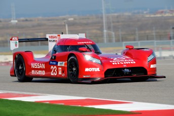 Nissan GT-R LM Nismo testing at the circuit of the Americas in Texas