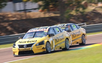 Michael Caruso and James Moffat battle it out at Hidden Valley