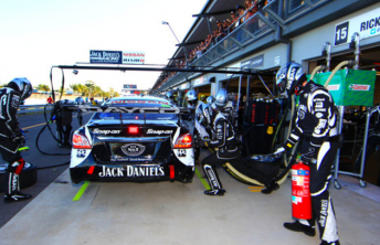 Extra stationary time in the pits hurt the Nissans in Townsville