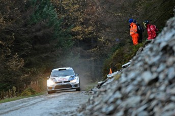 Sebastien Ogier holds the lead in Wales