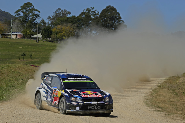 Sebastien Ogier has masterfully taken the lead going into the final day of Rally Australia