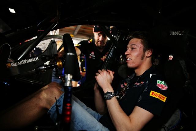 Daniil Kvyat with Shane van Gisbergen