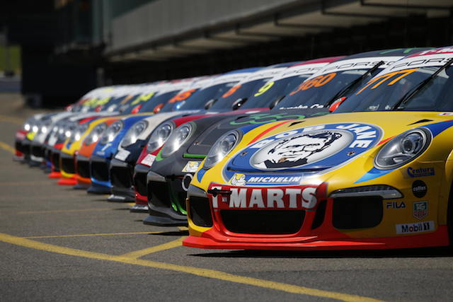 Carrera Cup cars took to SMP for today