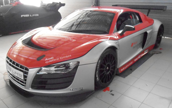 The Audi R8 LMS that Peter Conroy Motorsport will campaign in the remaining rounds of this year