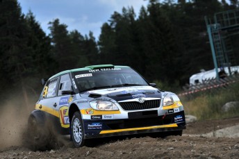 Hayden Paddon sits fourth in WRC2