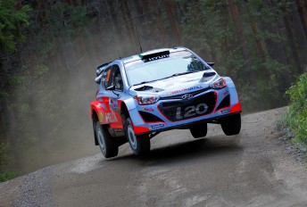 Paddon is the leading Hyundai in seventh