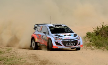 Hayden Paddon stopped on the final stage