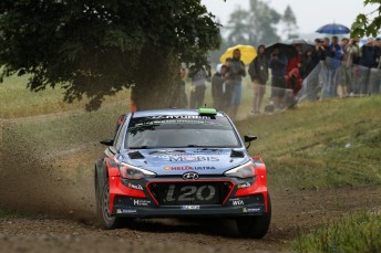 Hayden Paddon took third by the skin of his teeth