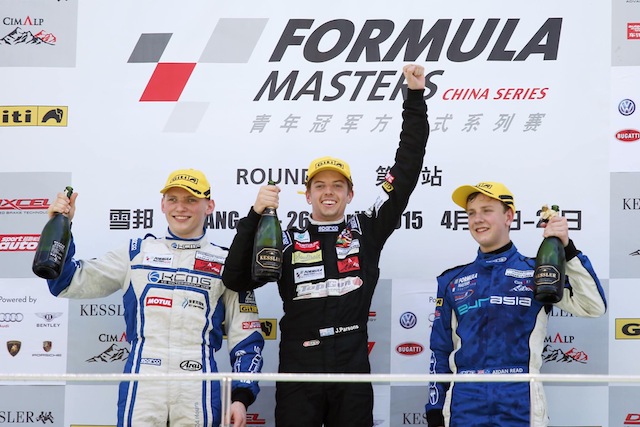 Jake Parsons enjoys Formula Masters victory
