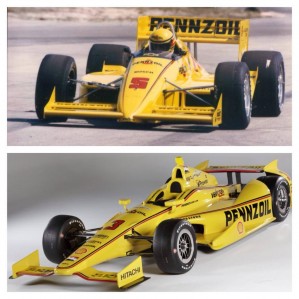 The Mears and Castroneves Penzoil IndyCars