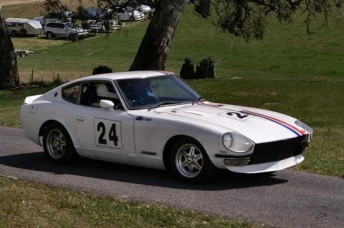 Peter Hall competing in his Datsun at Collingrove Hillclimb. pic: collingrove