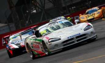Greg Crick in his Viper at the Clipsal street track last year