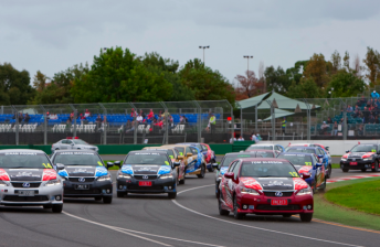 The Lexus hybrids take to the Albert Park circuit