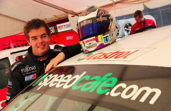 thumb McLaughlin with his Nigel Barclay Racing Projects NZV8