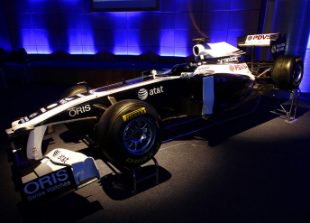 The Williams FW33 in its new livery