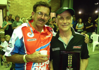 Jim Read with his team driver Martin Stamatis