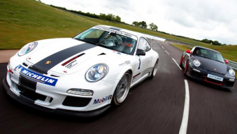 The 2011 Porsche 911 GT3 Cup race car