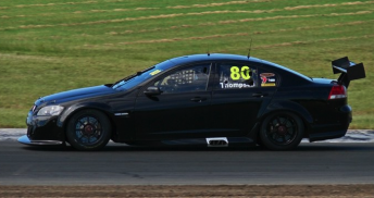 Andrew Thompson at Queensland Raceway today (Pic: Ben Kelso)