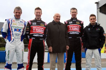 from left; Jason Plato, Gordon Shedden, Jack Sears, Matt Neal and Colin Turkington 