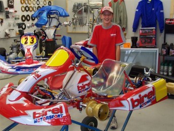 Brock Plumb will contest the 2010 CIK Stars of Karting Series in a Birel kart