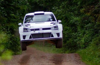 The Polo R WRC testing in Finland
