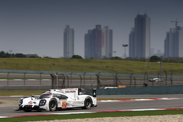 Mark Webber and Brendon Hartley combined to clinch pole at the Shanghai round of the WEC
