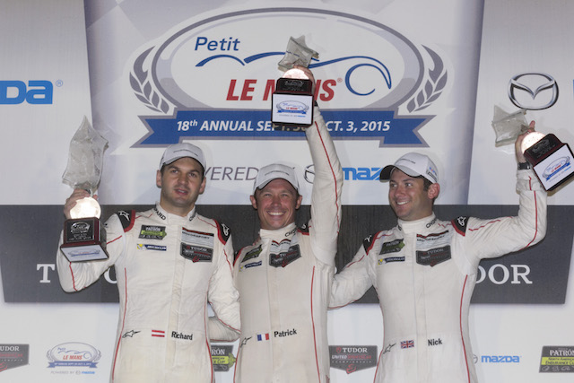 Porsche has swept to its maiden outright victory at Petit Le Mans