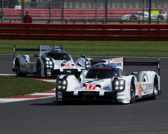 The #17 Porsche driven by Mark Webber led from the outset Pic by PSP Images