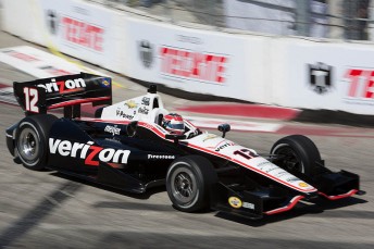 Will Power on his way to his second Long Beach win in 2012