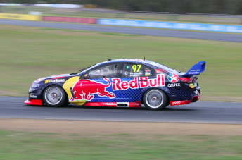 Premat clocked 70 laps in the Red Bull Commodore at Queensland Raceway