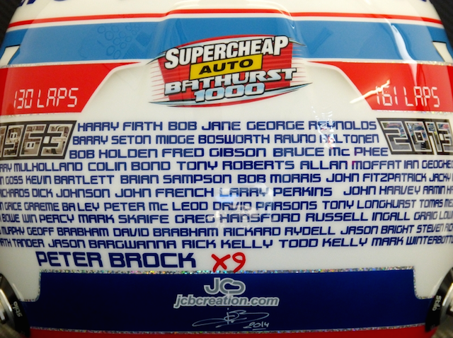 The names of all the Bathurst winning drivers and co-drivers adorn Premat
