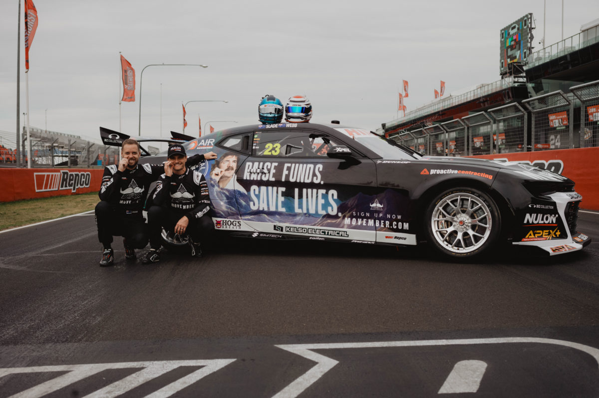 PremiAir Racing has unveiled a Movember livery for the Bathurst 1000. Image: Supplied