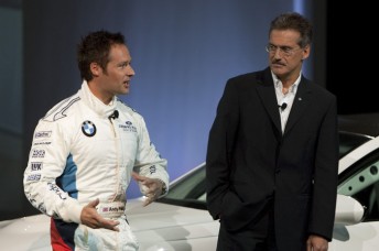 BMW factory driver Andy Priaulx and BMW Motorsport Director Dr Mario Theissen