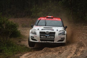 Harry Bates and co-driver John McCarthy have moved into the lead of the ARC 