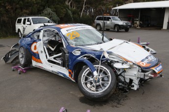 The remains of the Bayliss Porsche