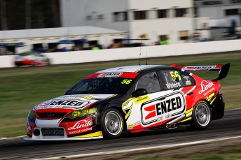 Cam Waters took the opening Dunlop race at Winton