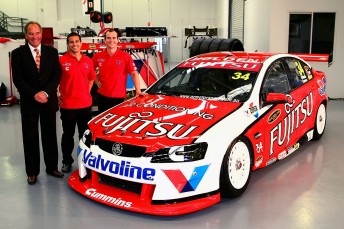 Garry Rogers, Michael Caruso and Lee Holdsworth at the launch of the team