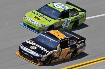 The #19 Ford of Elliott Sadler and #43 Ford of AJ Allmendinger are both fielded by Richard Petty Motorsports