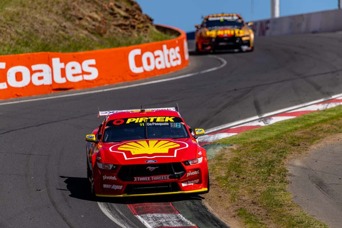 Supercars did not grant Ford a parity adjustment at the Bathurst 1000 after the trigger point had not been hit of late. Image: InSyde Media