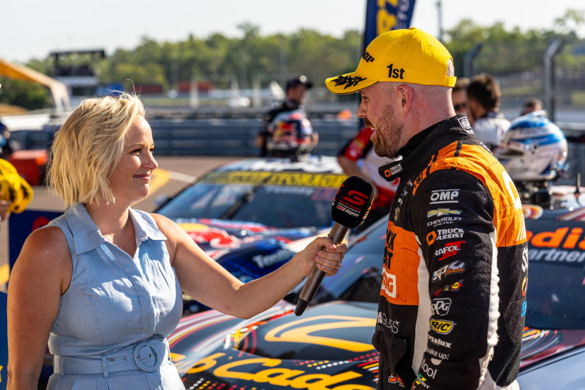 Jess Yates (left) hosts the Bathurst 1000 for the ninth time this weekend. Image: InSyde Media