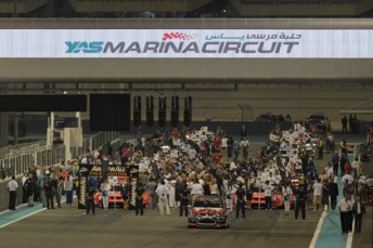 The V8 Supercars will receive eight and a half hours of TV coverage from the Yas Marina Circuit next week