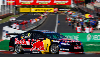 Jamie Whincup/Paul Dumbrell control proceedings in the Supercheap Auto Bathurst 1000
