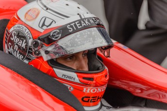Graham Rahal, son of three-times IndyCar champion Bobby Rahal,  remains firmly n contention for a maiden title 