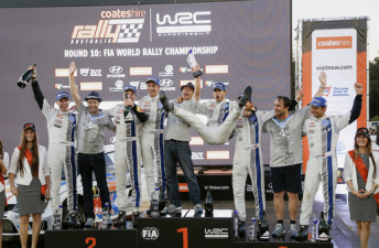 VW blitzed the Rally Australia podium in 2014 