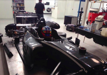 Randle undergoes a seat fit at Double R Racing