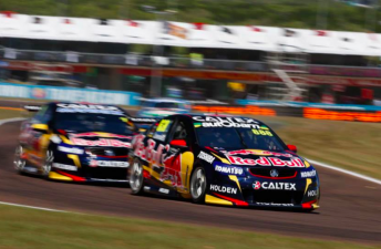 The Red Bull Holdens were dominant on the harder tyre