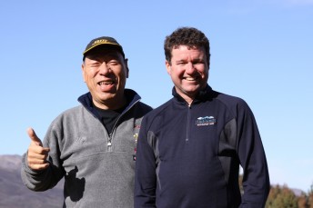 Monster Tajima, winner of the last event in 2007 with Highlands general manager Mike Sentch