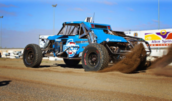 Jack Rhodes and David Pullino have won the Prologue for the Tatts Finke Desert race
