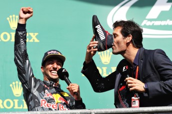 Ricciardo entices Webber to perform a 